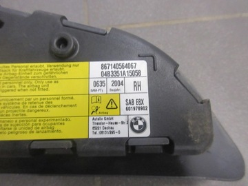 фото thumb №5, Подушка сидіння подушка безпеки правий перед bmw e82 e87