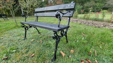 Садовая скамейка из алюминия в стиле ретро 100 см