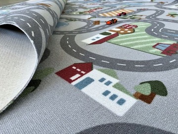 КОВЕР ДЕТСКИЙ City Streets Scanroad 4м серо-синий