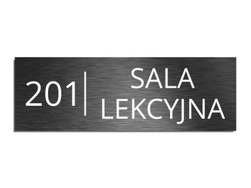 Tabliczka numer dowolny tekst personalizowana 5x15cm