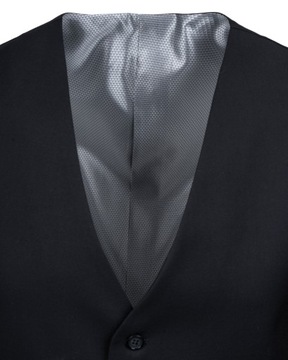 KAMIZELKA MĘSKA ELEGANCKA WIZYTOWA CZARNA 46 pl