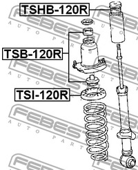 фото thumb №3, Подушка + підшипник амортизатора задня do toyota matrix
