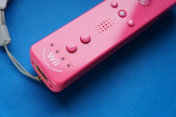 Kontroler NINTENDO WII REMOTE Motion PINK Różowy RVL-036 + etui