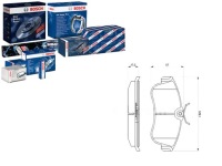 фото thumb №1, Тормозные колодки тормозные nissan перед primera bosch