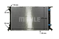 Радиатор vw a4/a5/a6 07- q5 08- seat exeo 08- mah Оригинал, фото thumb