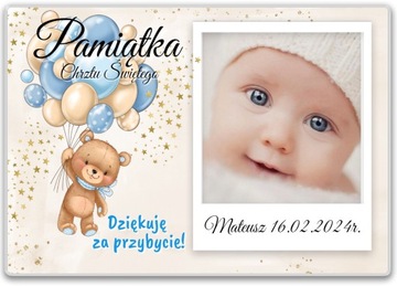 10 ФОТОМАГНИТ Благодарность Крещение годовалого ребенка