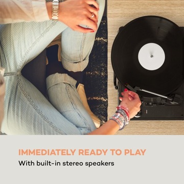 Проигрыватель ретро-проигрывателя Auna Peggy Sue, LP, USB