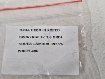 фото thumb №7, Kia ceed iii xceed sportage iv 1.6 crdi лямбда-зонд 39351-2u001