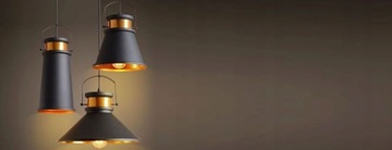 ПОДВЕСНОЙ СВЕТИЛЬНИК METAL LOFT ASTI AND EDISON GOLD RETRO
