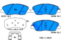 фото thumb №1, Ate тормозные колодки тормозные hyundai перед santa fe 06-15