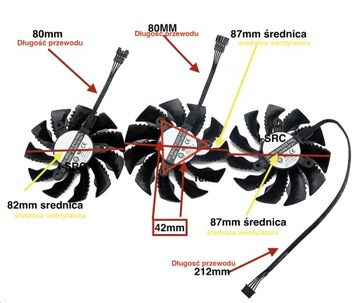 RTX 3070 3080 rtx3090 вентилятор для карт 87 мм