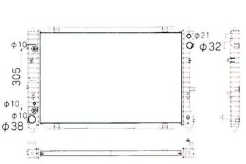фото thumb №1, Nrf радиаторов воды ford maverick 3.0 v6 24v
