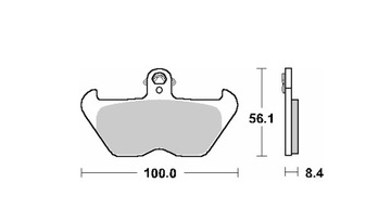 ПЕРЕДНИЕ ТОРМОЗНЫЕ КОЛОДКИ SBS BMW R 1100 RS 1992-2001 гг.