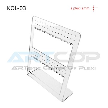 Подставка большая Дисплей для сережек из оргстекла PLEXI