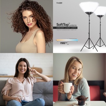 2x Lampa studyjna softbox PÓŁKULISTY żarówka 170W