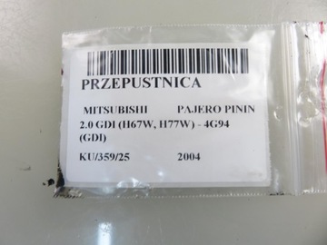 фото thumb №11, Дроссельная заслонка mitsubishi pajero pinin 2.0 gdi eac60005