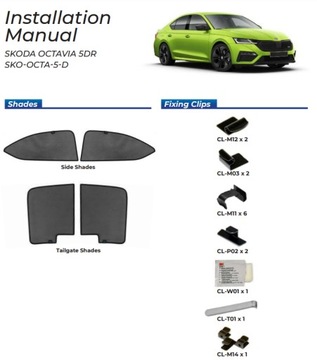 фото thumb №16, Шторки skoda octavia 5d 2019- захисні накладки ролети сонцезахисний