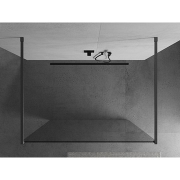 MEXEN KIOTO ŚCIANKA PRYSZNICOWA WOLNOSTOJĄCA 100 x 200 GUN GRAY szkło 8 mm
