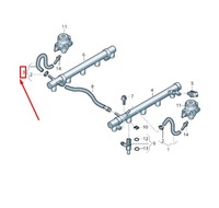 фото thumb №1, Audi r8 4s правый fuel шланг 07l127509dc original