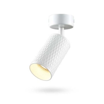OPRAWA SUFITOWA Biała Pryzmat Aluminiowa Obrotowa Regulowana Trwała GU10