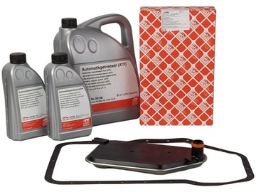 ФИЛЬТР FEBI + МАСЛО 7л 5HP19 AUDI A4 B5 B6 B7 A6 C5