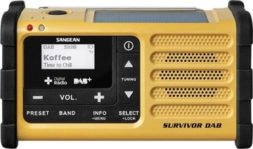 DAB+ Bluetooth-радиостанция для выживания на открытом воздухе Солнечная батарея