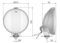 Протитуманна фара drogowy круглий решітка x2 fi 152 wesem Недорого, фото thumb