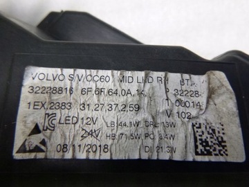 фото thumb №12, Volvo s60 v60 лампа фара повний led правий перед