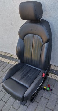 фото thumb №9, Audi a6 s6 c7 4g рестайлінг 15-18 s-line сидіння правий переднє чорна шкіра uk