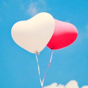 Balony SERCA białe DUŻE 100szt.