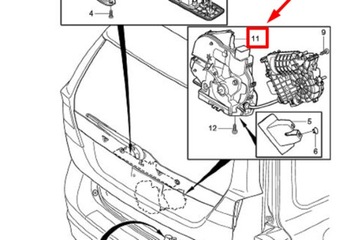 фото thumb №9, Volvo v70 mk3 замок крышки задней новый оригинальный 31276958