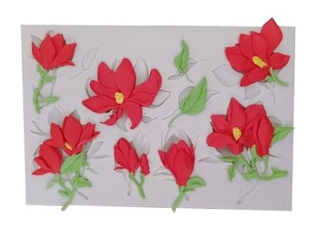 Foremka silikonowa do odlewów forma Kwiaty magnolie magnolia