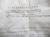 фото thumb №9, Набір do конверсії vw golf 1.6 84 оригінальний номер 068198999c