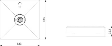 Oprawa awaryjna LED 1W STARLET QUAD SO 150 A MT 1h MT INTELIGHT