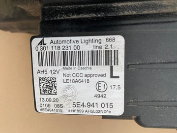 фото thumb №14, Лампа skoda octavia iv полный led левый перед европа идеальное состояние 5e4941015