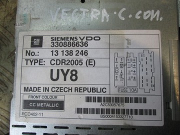 фото thumb №3, Радіо cdr 2005 13138246 + дисплей 13190970 opel vectra c signum