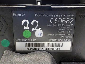 фото thumb №7, Renault clio iii дисплей екран навігації 259151852r