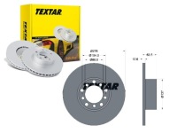 Textar диск гальмівна db p. w123 200-300 Доставка, фото thumb