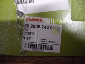 Listwa pod stalnice Claas 0026097430