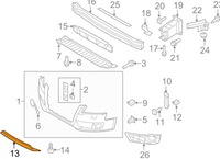 фото thumb №9, New audi a4 s4 b8 передний бампер решётка спойлер 8k0807110 1rr