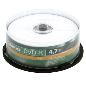 DVD+R 4,7 ГБ 16X Торт (25) ОМЕГА