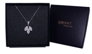 цепочка с подвеской LEAF boho STONE нежная