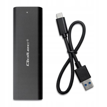 Корпус Qoltec для накопителей M.2 SATA SSD NGFF USB типа C 50311