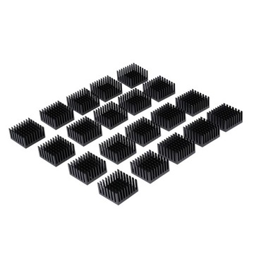 20X Алюминиевый радиатор Плавник радиатора 28x28x15 мм