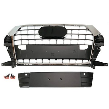 фото thumb №1, Audi q3 8u 15- рестайлінг решітка радіатор решітка радіатора сірий рамка хром