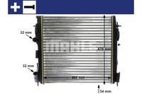 фото thumb №9, Mahle радиатор двигателя wody nissan kubistar renault kangoo kangoo