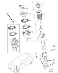 фото thumb №1, Jaguar i-pace x590 передня частина правий road spring kit t4k8451 original