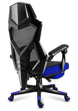 Игровое кресло Gamer, подставка для ног, регулируемая спинка, Huzaro Combat 3.0 Blue