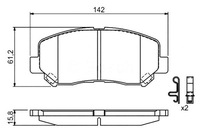 фото thumb №1, Bosch гальмівні колодки гальмівні mazda cx-5 2.0 ke. gh