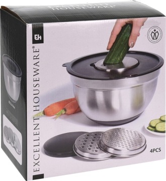 КУХОННАЯ ЧАСТЬ СО СТАЛЬНЫМИ ТЕРКАМИ И КРЫШКОЙ, 4,5 Л.